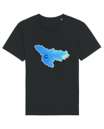 Timiș County Map Tricou mânecă scurtă Unisex Rocker