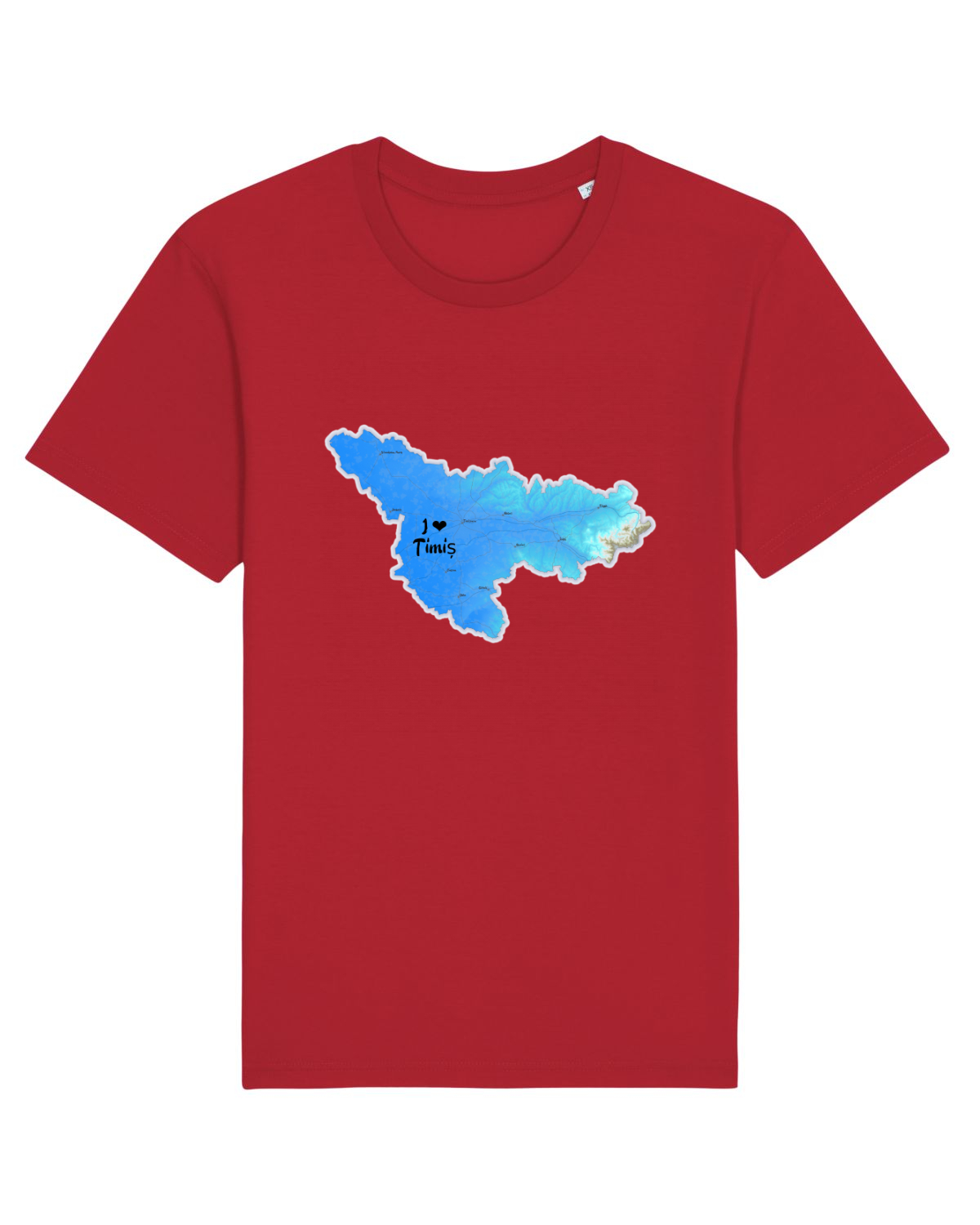 Tricou mânecă scurtă Unisex Rocker Red