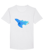 Timiș County Map Tricou mânecă scurtă guler larg Bărbat Skater