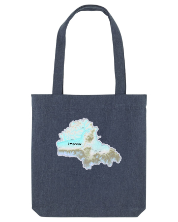 Brașov County Map Midnight Blue