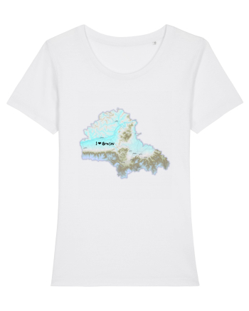 Brașov County Map White