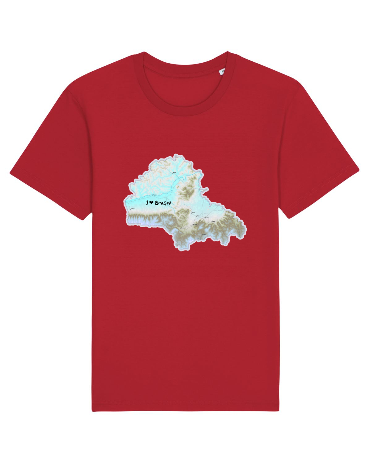 Tricou mânecă scurtă Unisex Rocker Red