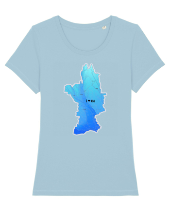 Olt County Map Sky Blue