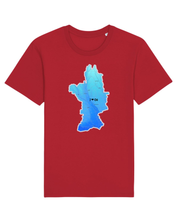 Olt County Map Red
