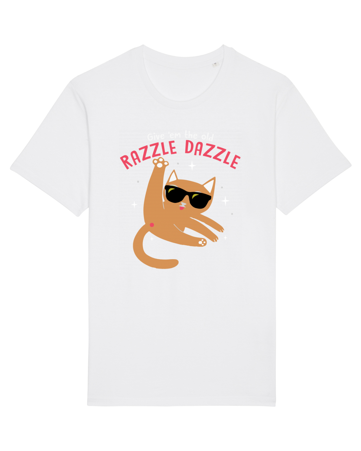 Tricou mânecă scurtă Unisex Rocker White