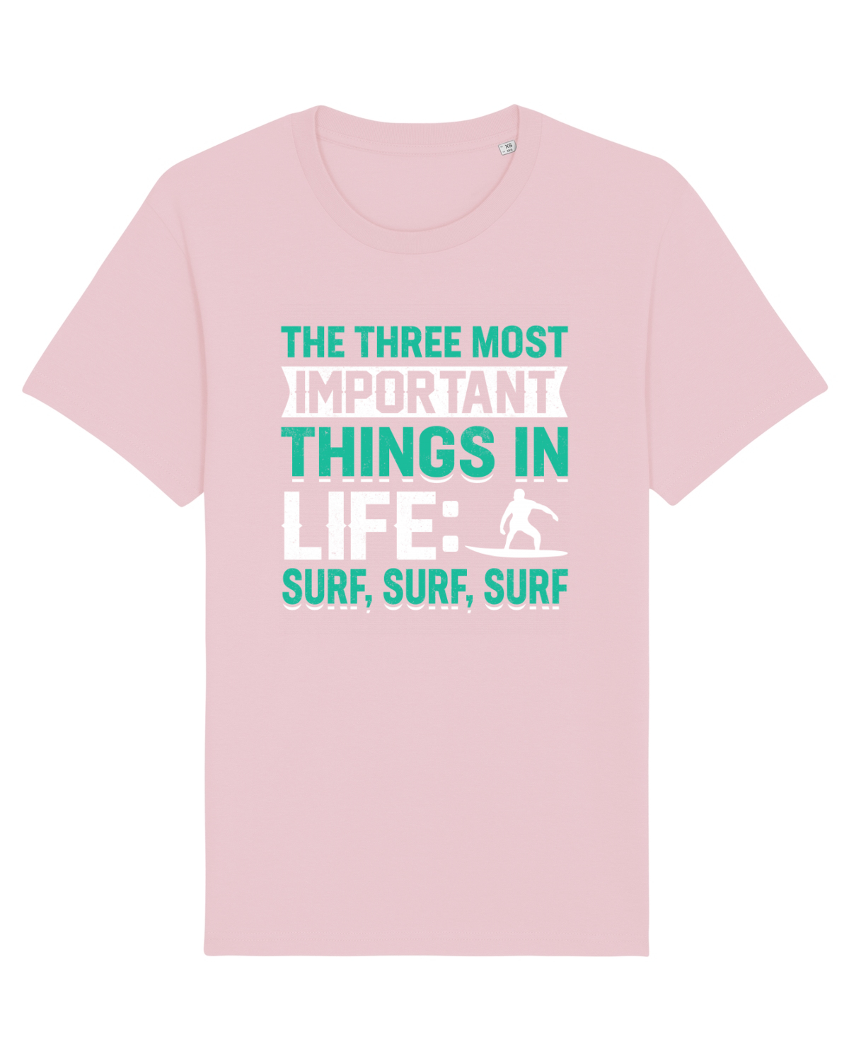 Tricou mânecă scurtă Unisex Rocker Cotton Pink