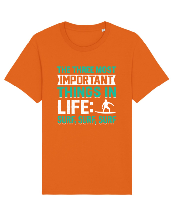  The three most important things in life: surf,surf, surf Bright Orange