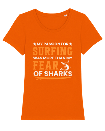 My passion for surfing was more than my fear of sharks Bright Orange