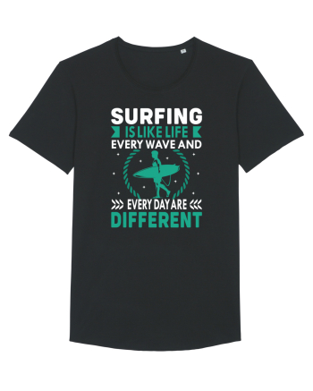 Surfing is like life every wave and every day are different Black