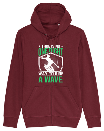 There is no one right way to ride a wave Burgundy