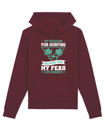 My passion for surfing was more than my fear for sharks Burgundy