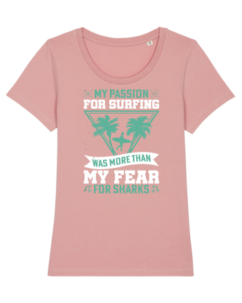My passion for surfing was more than my fear for sharks Canyon Pink