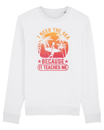 I need the sea because it teaches me White