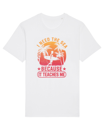 I need the sea because it teaches me White