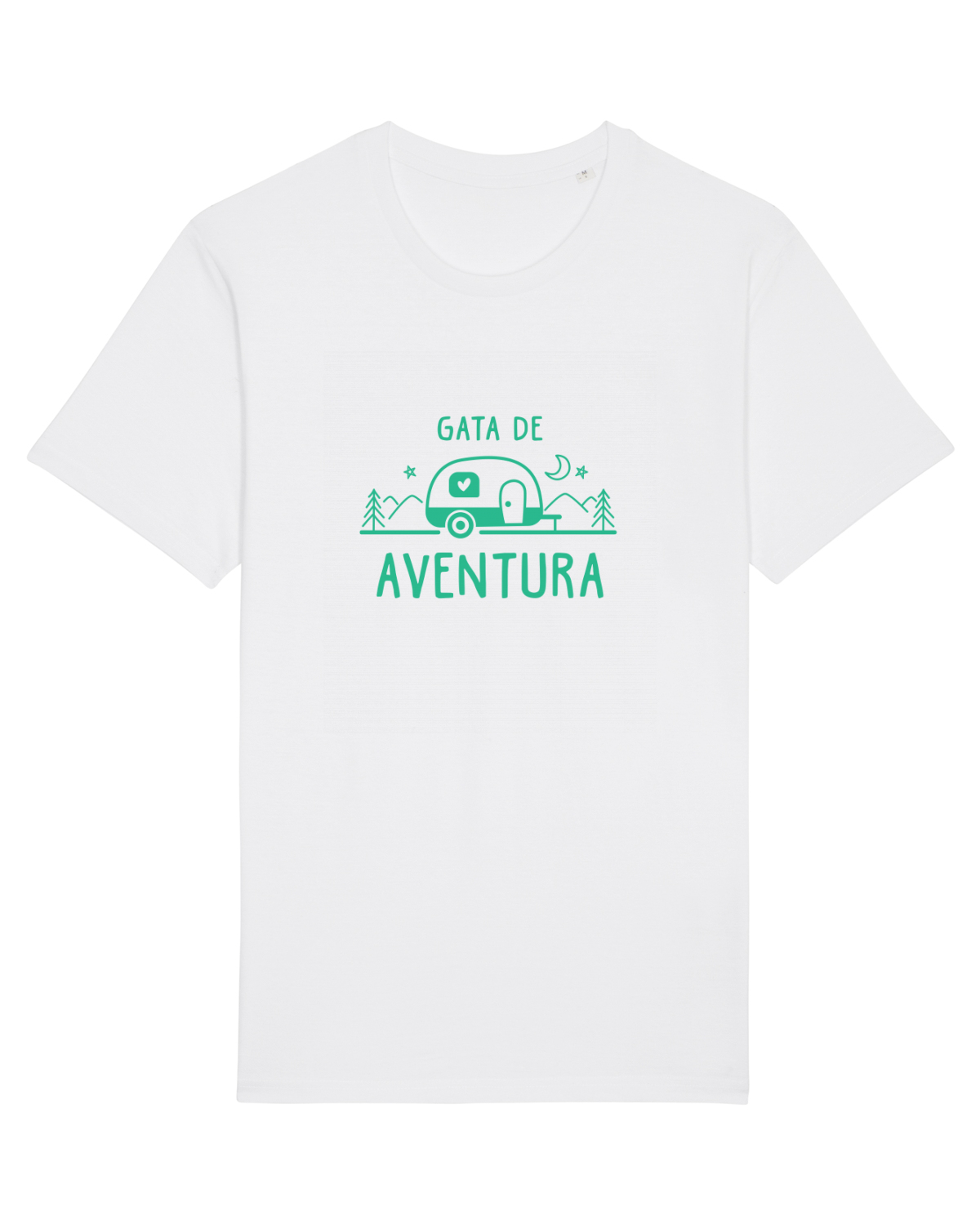 Tricou mânecă scurtă Unisex Rocker White
