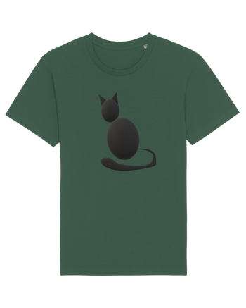 Cat design Bottle Green