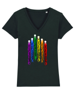 Love long and prosper Tricou mânecă scurtă guler V Damă Evoker