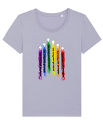 Love long and prosper Tricou mânecă scurtă guler larg fitted Damă Expresser