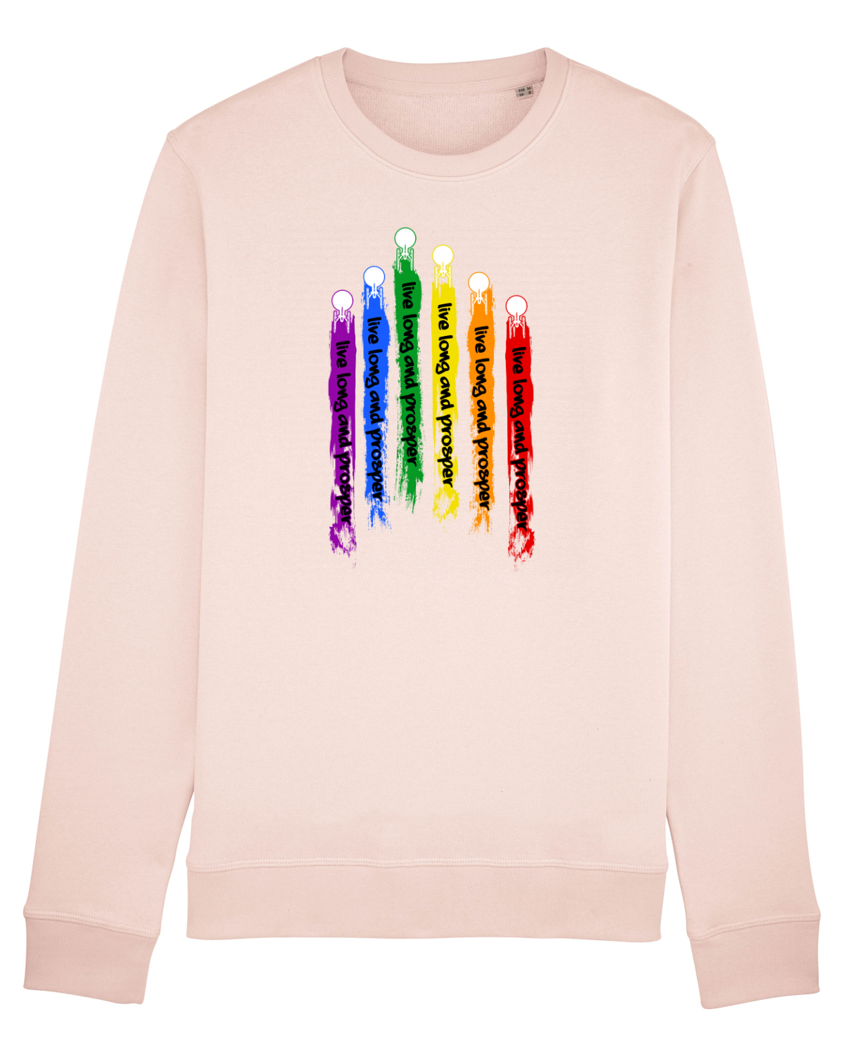 Bluză mânecă lungă Unisex Rise Candy Pink