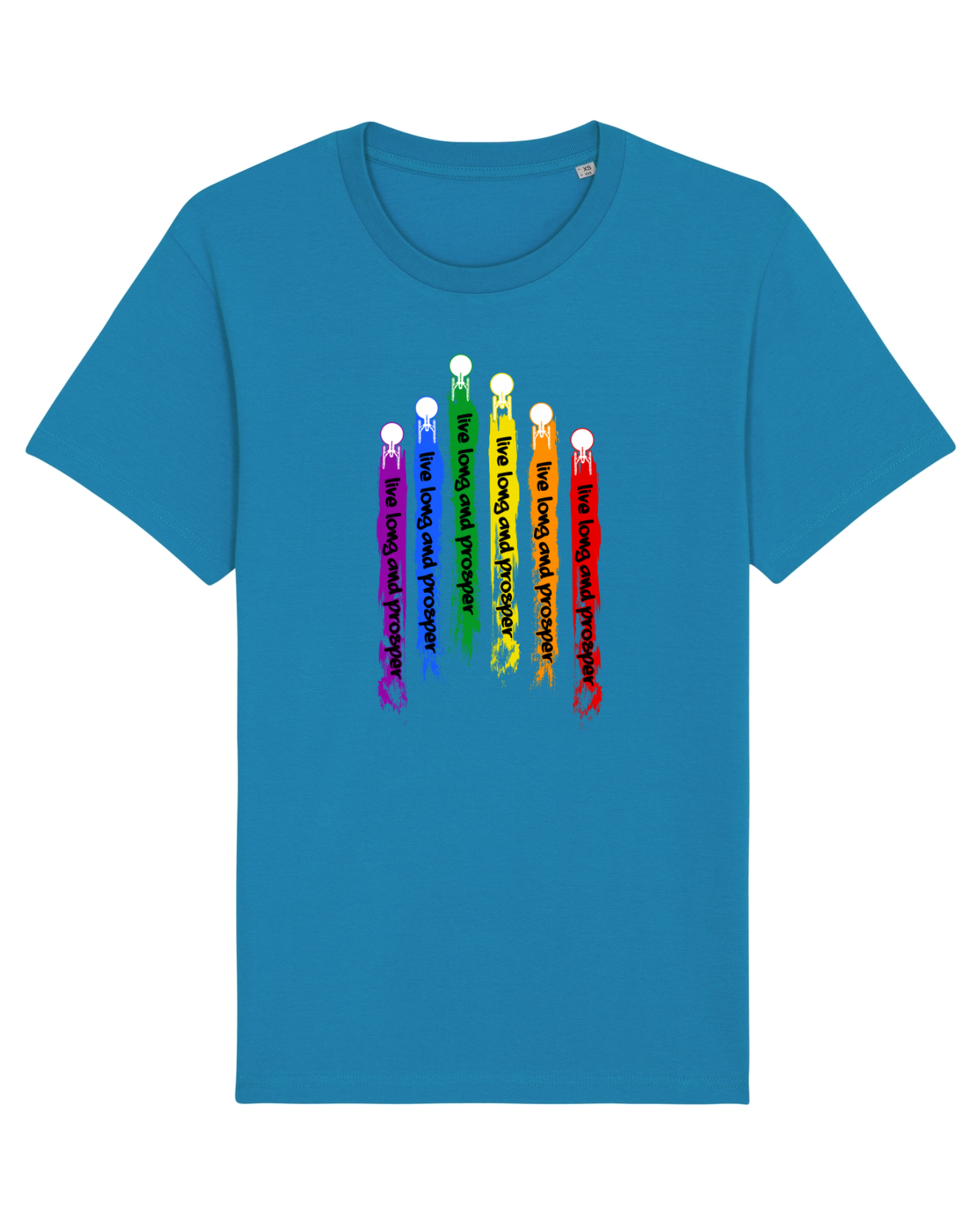 Tricou mânecă scurtă Unisex Rocker Azur