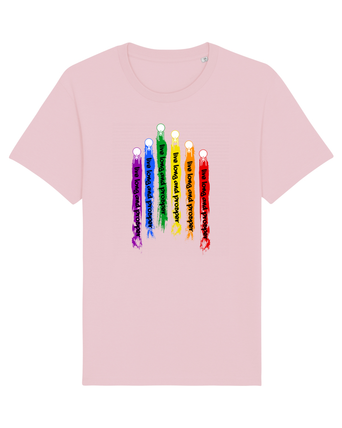 Tricou mânecă scurtă Unisex Rocker Cotton Pink