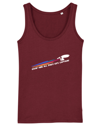 Givin' her all she's got, captain! Burgundy