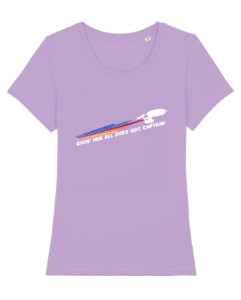 Givin' her all she's got, captain! Lavender Dawn