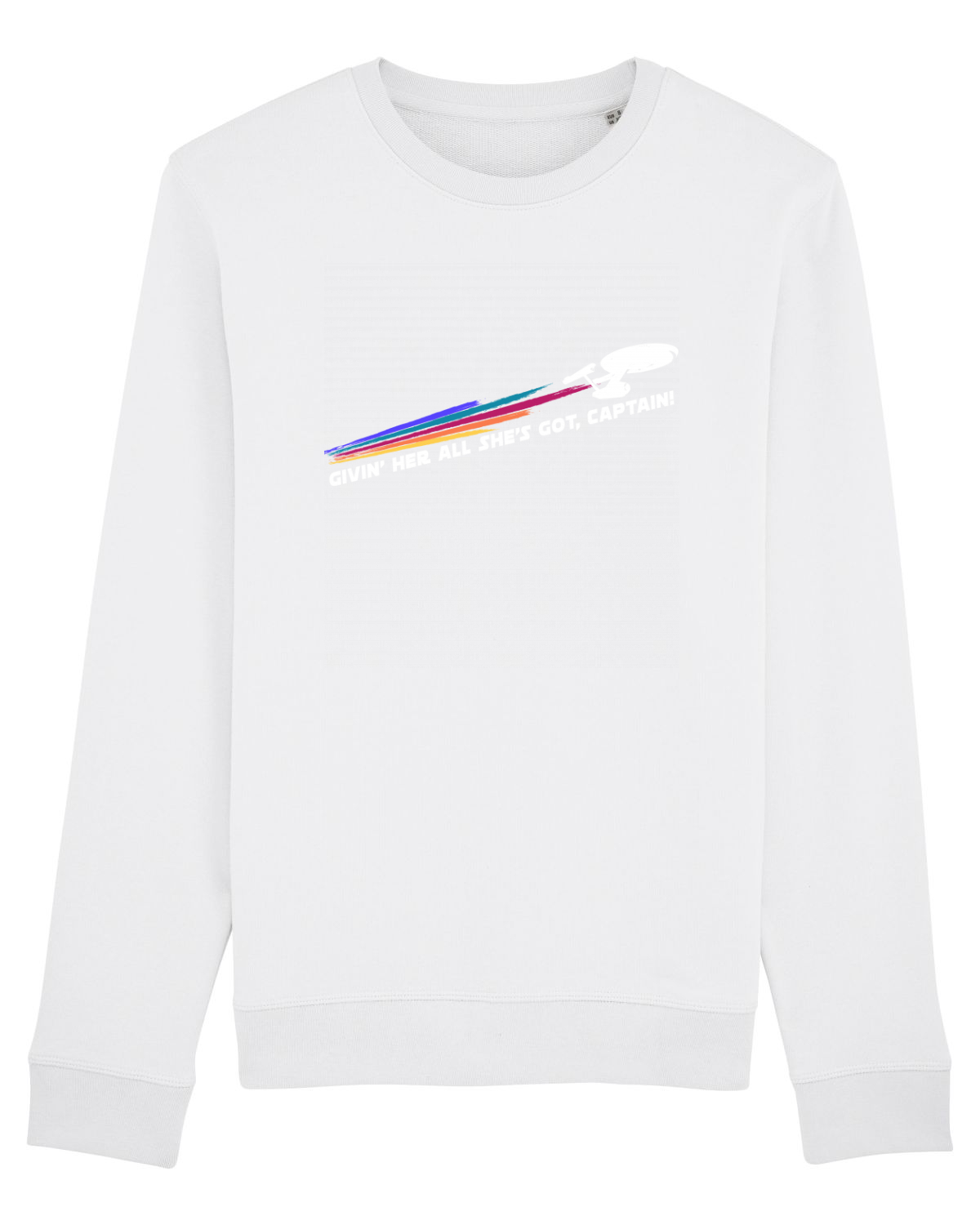Bluză mânecă lungă Unisex Rise White