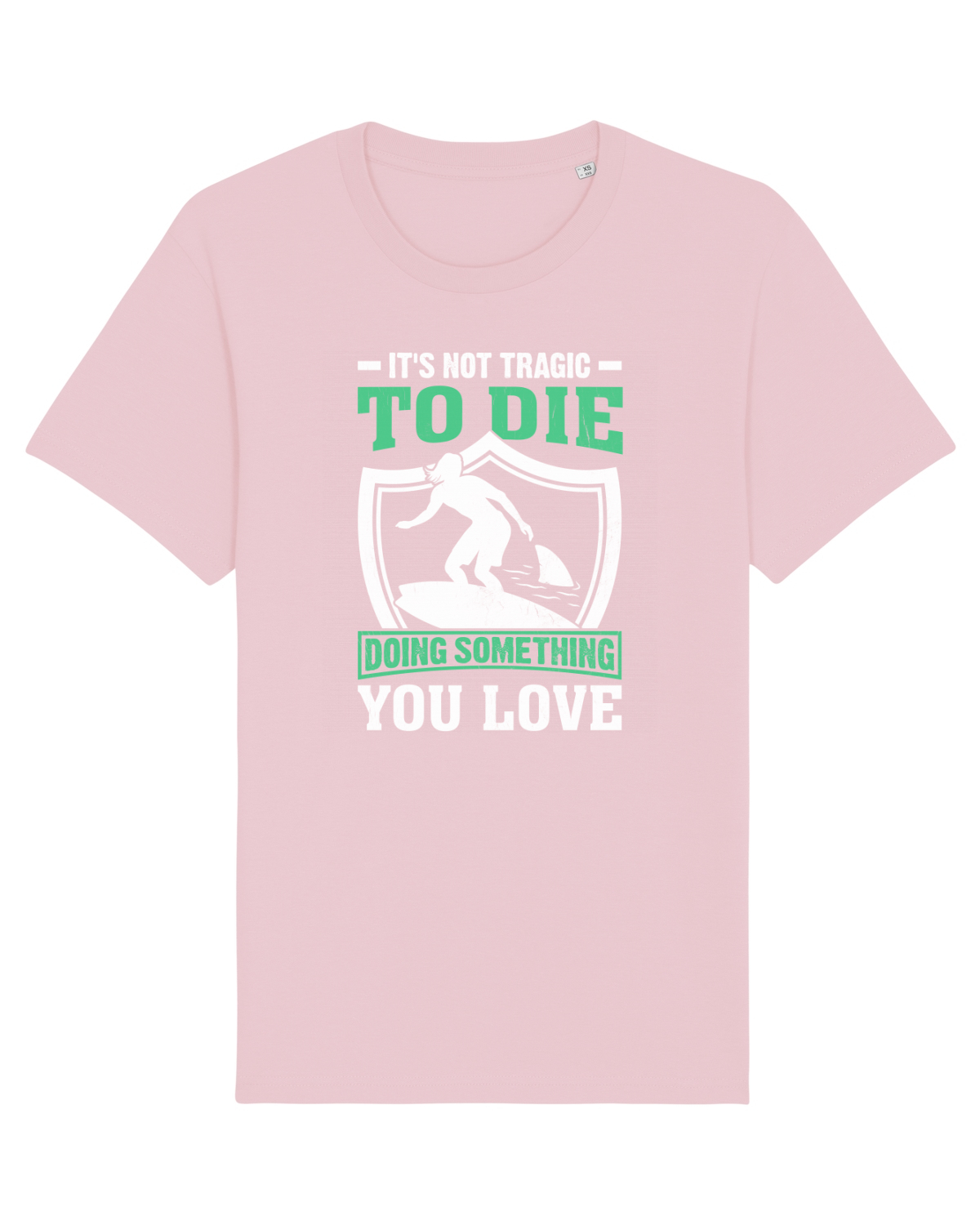 Tricou mânecă scurtă Unisex Rocker Cotton Pink