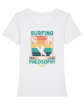 Surfing is my philosophy 101 White