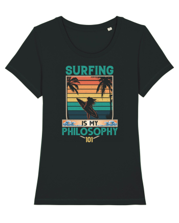 Surfing is my philosophy 101 Black