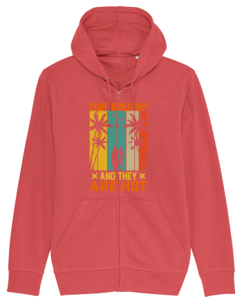 Surf girls rip and they are hot Carmine Red