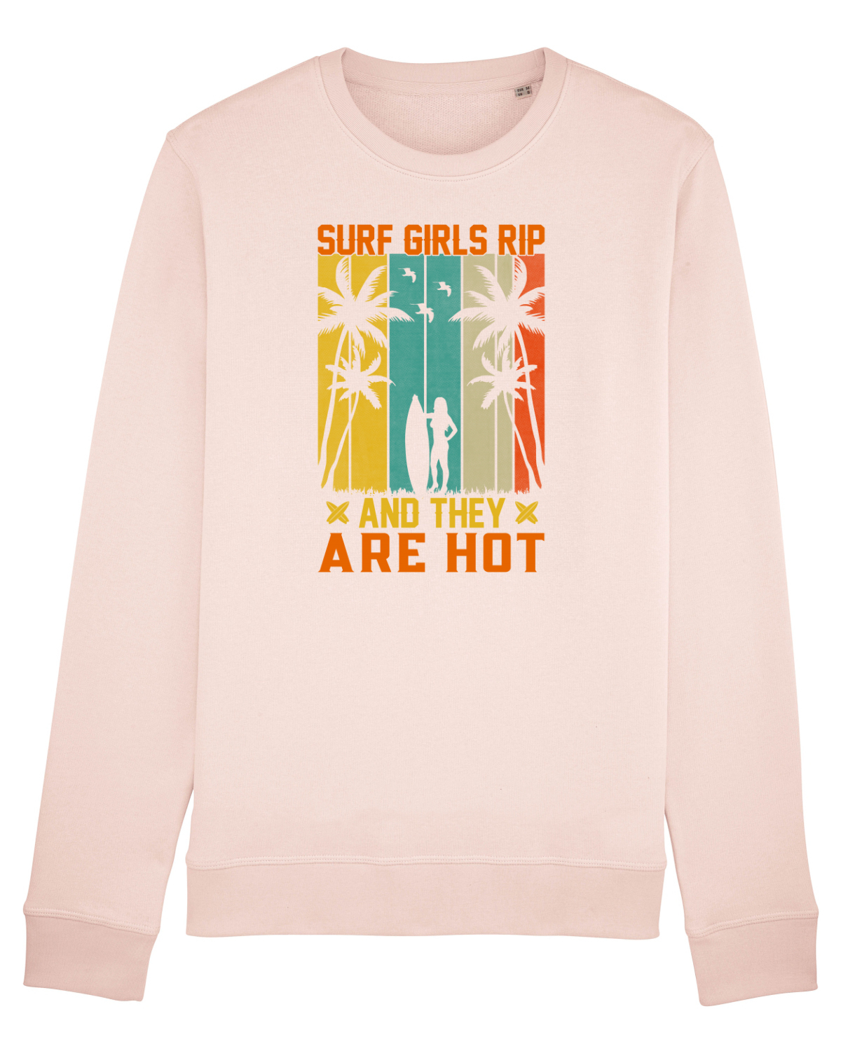 Bluză mânecă lungă Unisex Rise Candy Pink