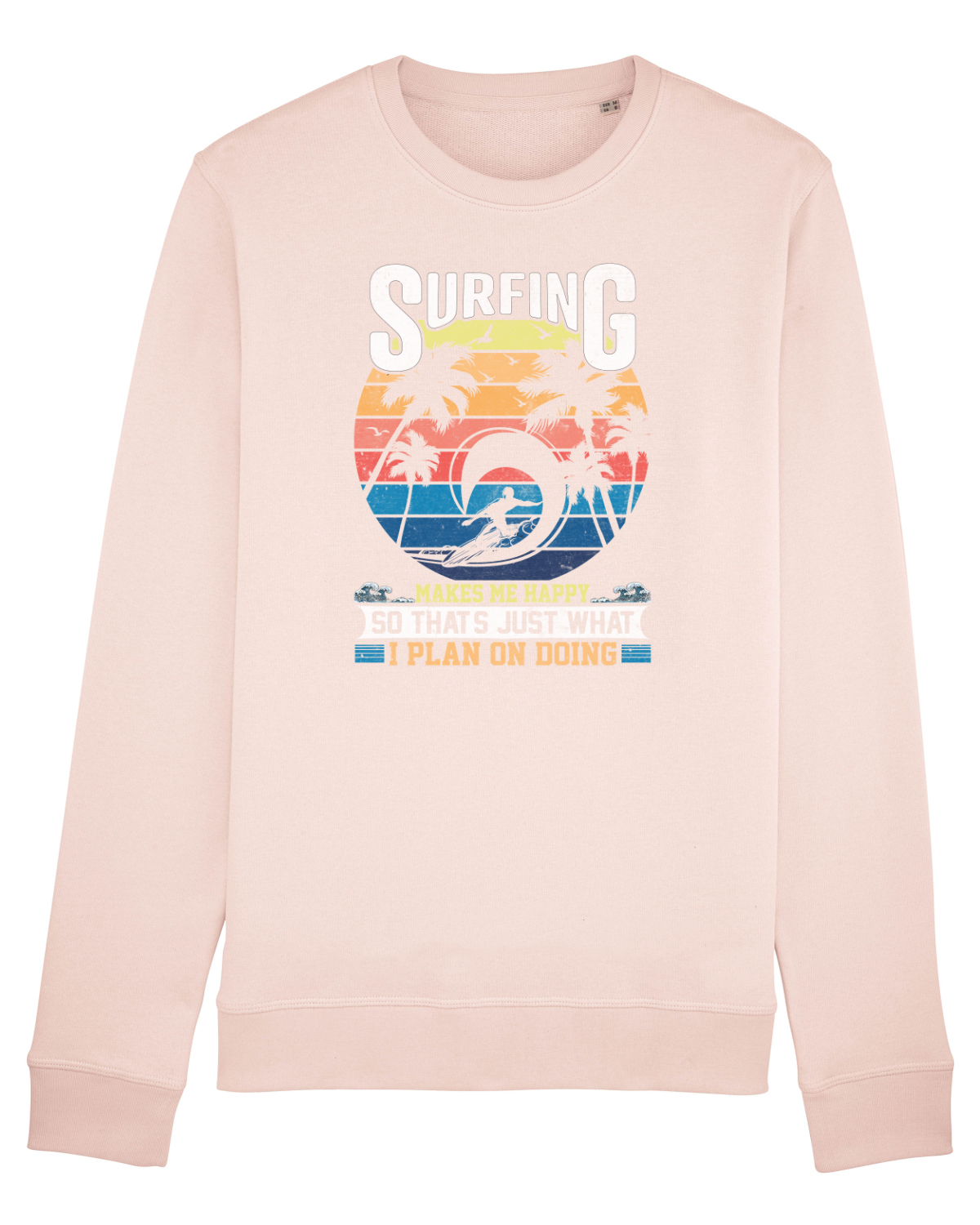 Bluză mânecă lungă Unisex Rise Candy Pink