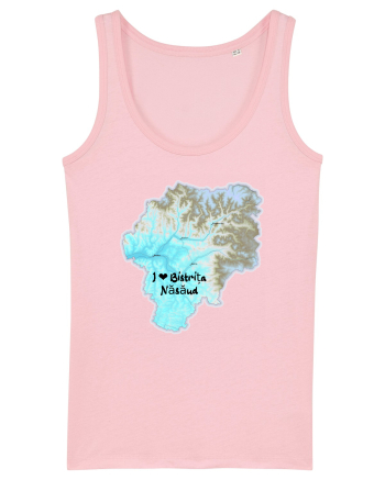 Bistrița Năsăud County Map Cotton Pink