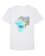 Bistrița Năsăud County Map Tricou mânecă scurtă guler larg Bărbat Skater