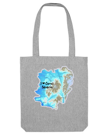 Caraș Severin County Map Heather Grey