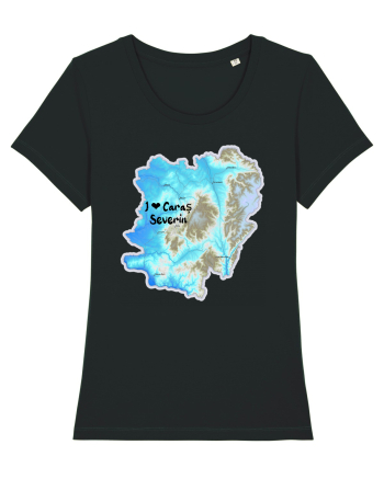 Caraș Severin County Map Black