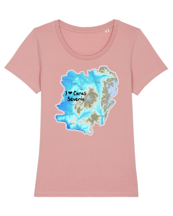 Caraș Severin County Map Canyon Pink