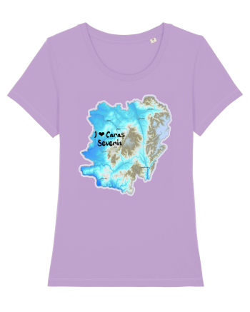 Caraș Severin County Map Lavender Dawn