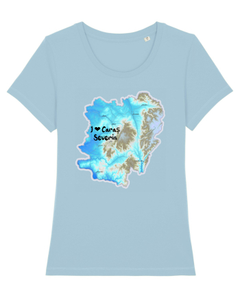 Caraș Severin County Map Sky Blue