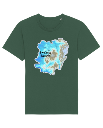 Caraș Severin County Map Bottle Green