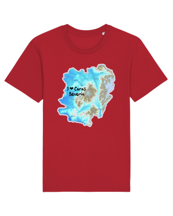 Caraș Severin County Map Red