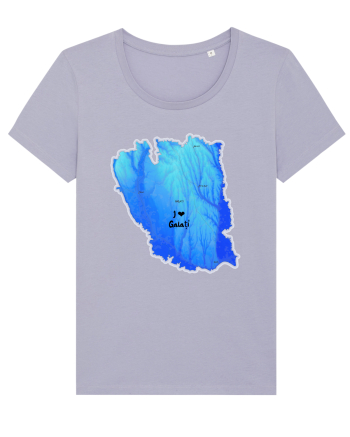 Galați County Map Lavender