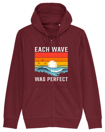 Each wave was perfect Burgundy