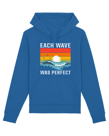 Each wave was perfect Royal Blue