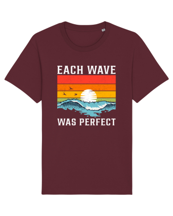 Each wave was perfect Burgundy