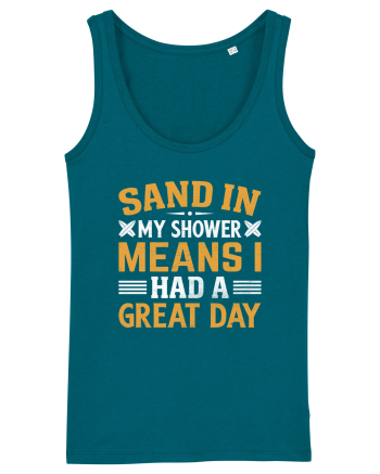 Sand in my shower means I had a great day Ocean Depth