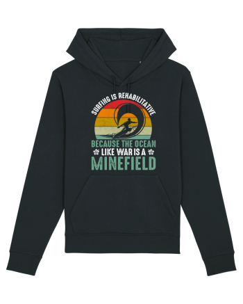 Surfing is rehabilitative because the ocean, like war, is a minefield Black