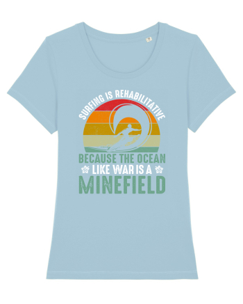 Surfing is rehabilitative because the ocean, like war, is a minefield Sky Blue